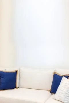 A sofa set and paintings Stock Photos