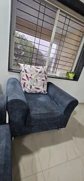 A sofa set in a house 스톡 사진