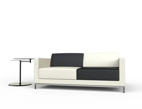 Sofa With Sidetable Stock Illustration