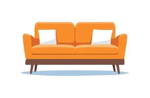 A Sofa simple illustration Illustrazione stock