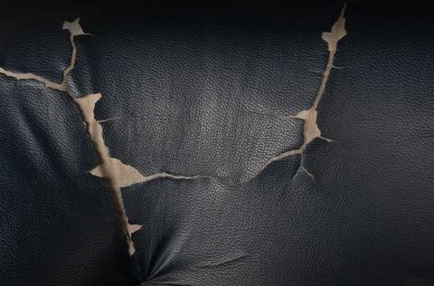 Sofa surface ,Old leather cushion black texture background Stock Photos