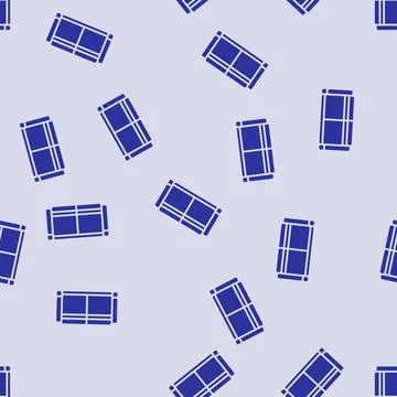 Sofa two sections top view glyph seamless pattern Stock Illustration