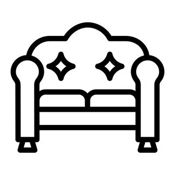 Sofa Vector Icon Design Illustration Illustrazione stock