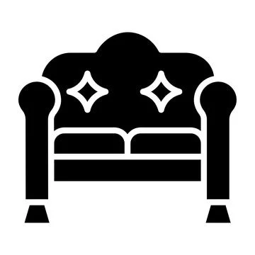Sofa Vector Icon Design Illustration Stock Illustration