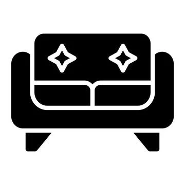 Sofa Vector Icon Design Illustration Stock Illustration