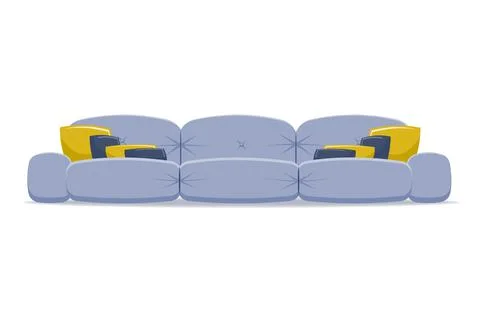 Sofa vector illustration isolated on white background. Stock Illustration
