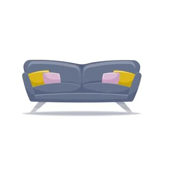 Sofa vector illustration isolated on white background. Stock-Illustration