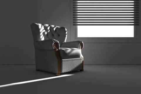 Sofa at window light Stock-Illustration