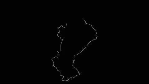 Sofala province map of Mozambique outlin... | Stock Video | Pond5