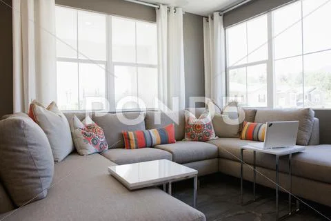 Sofas And End Tables In Living Room