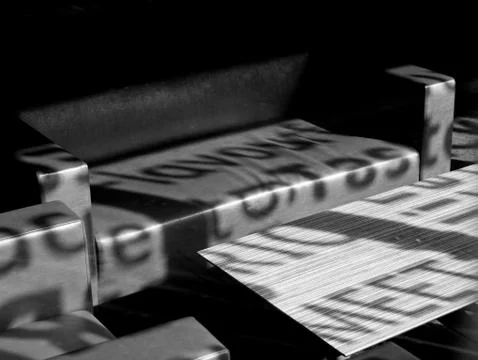 Sofas and Table in an empty room Photos