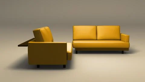 Sofas  - double seated Stockillustratie