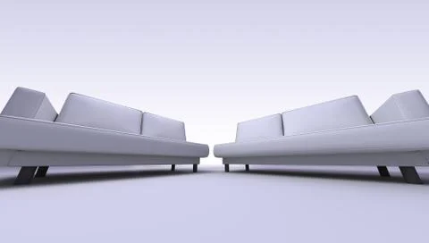 Sofas  - double seated 库存插图