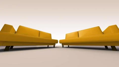 Sofas  - double seated Stock Illustration