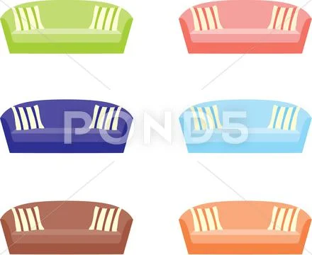 Sofas Stock Illustration