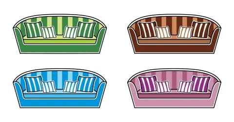Sofas Stock Illustration