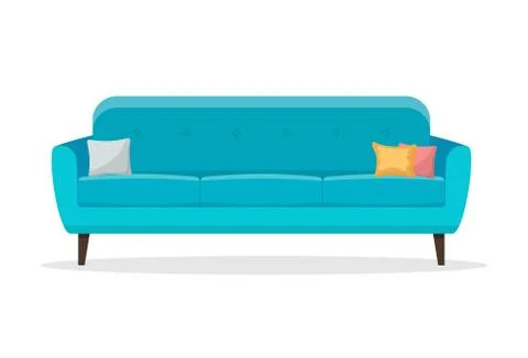 Sofas with pillow Stock-Illustration