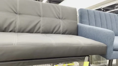 Sofas in the store Stock Footage 243001490