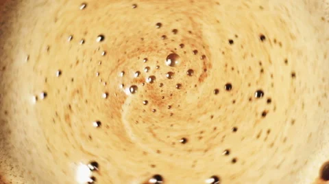 Сoffee swirling in cup Close Up Stock Footage 48978054