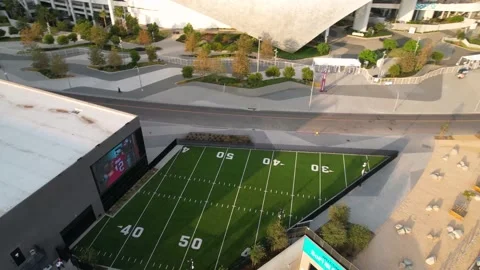 SoFi Stadium Exterior and Practice Field, 4K Stock Footage 167144345