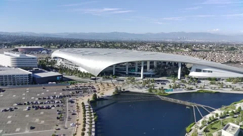 SoFi Stadium Fly Over 6 動画素材 203980200