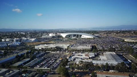SoFi Stadium Fly Over 8 動画素材 219837465