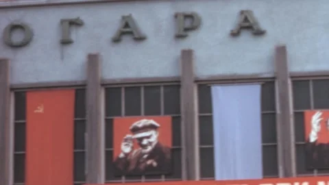 Sofia - 1967: View of the old airport of Sofia, Bulgaria - Closeup footage Stock Footage 168976298