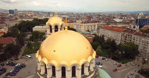 Sofia aerial 04 動画素材 128699795