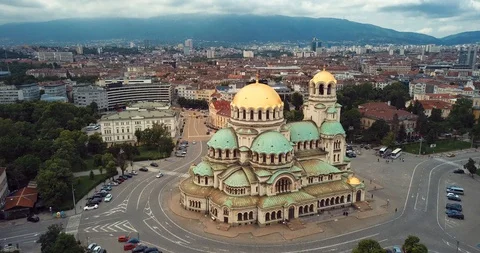 Sofia aerial 07 Vídeos de archivo 128699853