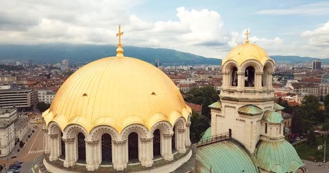 Sofia aerial 11 Stock-Footage 128699899