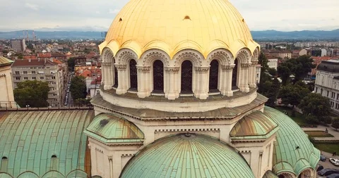 Sofia aerial 15 Video stock 128699946