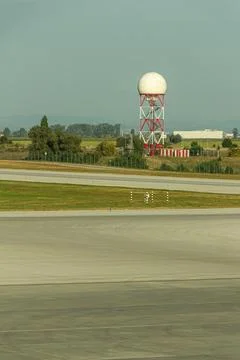 Sofia Airport Radar Complex, BG, LBSF, SOF Stock Photos