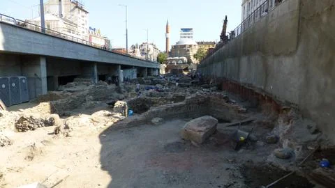 Sofia Archaeological dig Stock Photos