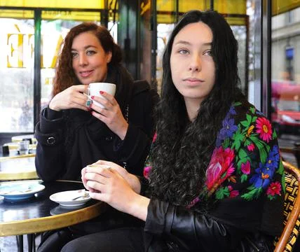 Sofia Bejali(left) And Barbara Serpentini The Two Women Who Escaped With Their L Foto stock