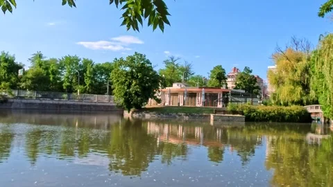Sofia, Bulgaria - 08.02.2025. Summer view of Borisova Gradina Park with calm Stock-Footage 320622873