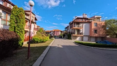 Sofia, Bulgaria - 10.09.2025. Miramonte is a quiet residential area in Sofia Stock Footage 320117490