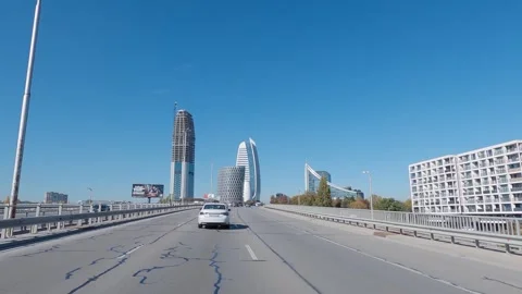 Sofia, Bulgaria - 15 Mar, 2023: POV Driving a car through the Sofia city with Stock Footage 325626002