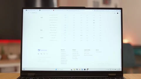 Sofia, Bulgaria-16 02 2025: DeepSeek Running on Laptop in Modern Living Room Video stock 306678530