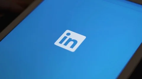 Sofia, Bulgaria-23 03 2020: Starting Linkedin social media platform. Linkedin Stock Footage 127182748