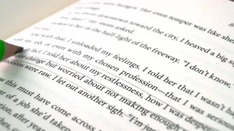 Sofia, Bulgaria-27 06 2022: A closeup view of a page from Michelle Obama book Stock Footage 201136392