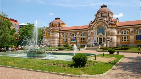 Sofia, Bulgaria. Circa July 2018. Facade of the Regional History Museum on a 動画素材 93043994