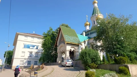 Sofia, Bulgaria. Circa July 2018 .Russian Church, officially known as the Church Vidéo 93044154
