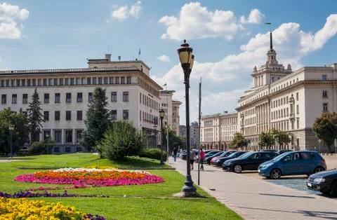 Sofia Bulgaria downtown Stock Photos