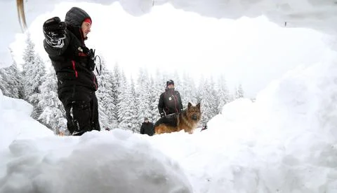 Sofia, Bulgaria - January 18, 2016: Rescuer from the Mountain Rescue Service  Stock Photos