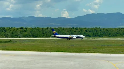 Sofia, Bulgaria - June 08, 2026: Ryanair airplane approaches landing on a runway Stock-Footage 341692193