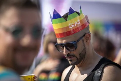Sofia, Bulgaria - June 18, 2022: The Sofia Pride event in support of LGBT rig Stock Photos
