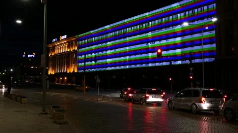 SOFIA, BULGARIA - MAY 8, 2018: Building of Council of Ministers. Stockbeeldmateriaal 153477996