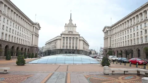Sofia, Bulgaria: National Assembly of the Republic of Bulgaria. Parliament Stock Footage 166919044