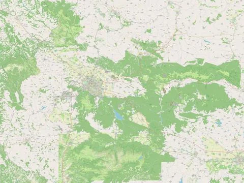 Sofia, Bulgaria. Open Street Map Stockillustratie