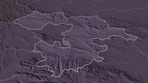Sofia, Bulgaria - outlined. Administrative Stock Illustration